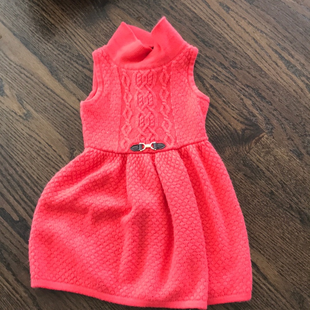 Janie and Jack orange sweater dress